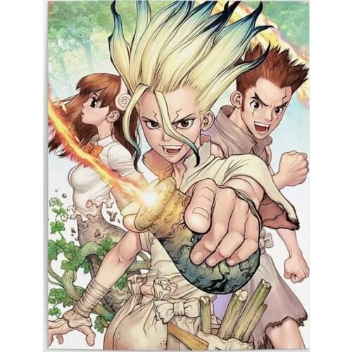 Home Decoration HD Prints Japanese Anime Canvas Painting Wall Art Modular Dr Stone Poster Bedside Background No Frame Pictures