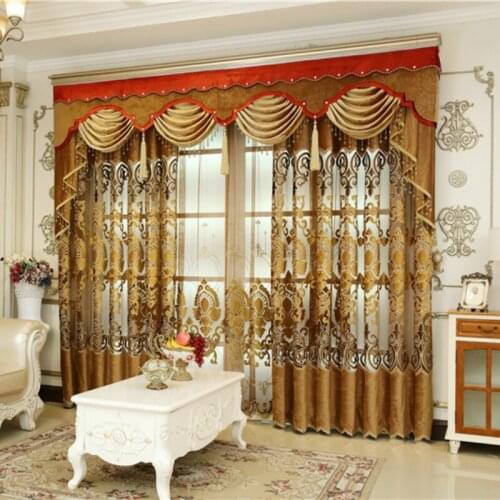 European and American top royal luxury villas high-quality classic curtains for bedroom, kitchen and hotel high-quality curtains