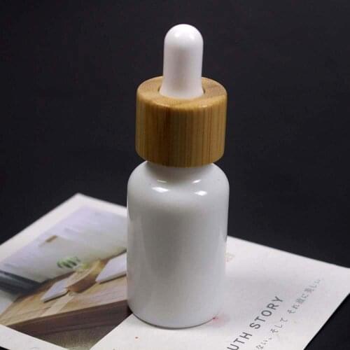 15ml dropper bottle with aluminium cap ,natural bamboo cover