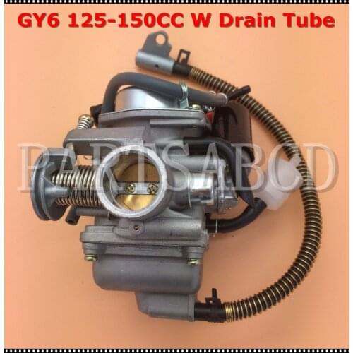 GY6 125CC 150CC PD24J Carburetor Carb with Drian Tube Hammerhead Sunl Roketa Kazuma Taotao ATV Go Kart Scooter Parts