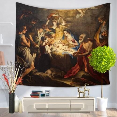 European Retro Style Christ Redemption Art oil painting wall tapestry The Last Supper of Famous Paintings Hall room decoration
