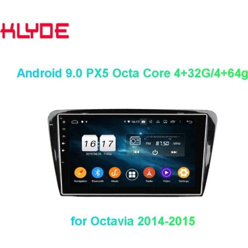 KD-1025 10.1 inch Android 9.0 car stereo bluetooth player for Octavia 2014-2015 with mirror link car audio