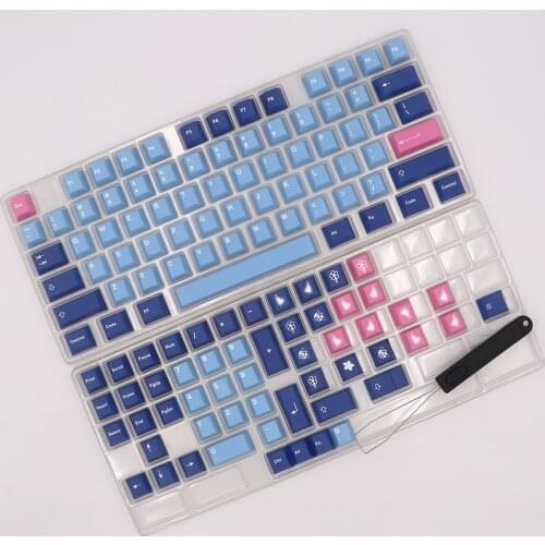 Keypro Onim Ethermal Dye Sublimation fonts PBT keycap For Wired USB mechanical keyboard 126 keycaps Cherry Profile