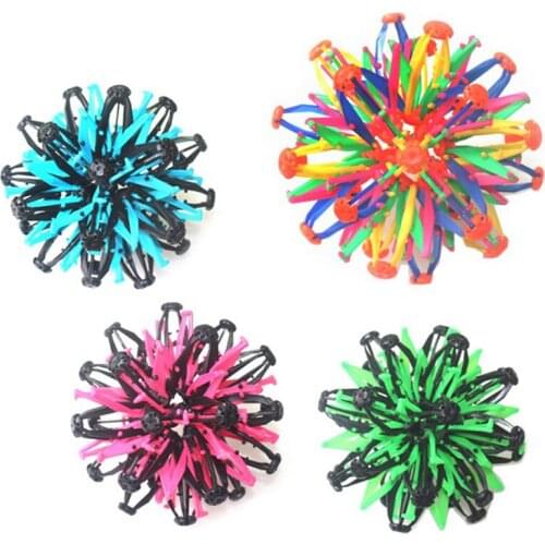 Colorful stretching shrinking ball sphere toy kindergarten expanding ball toy