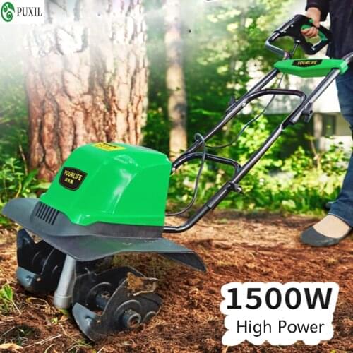 1500W Small plow machine Tiller Household Multifunction Mowing Loose soil Planing machine Electric ripper