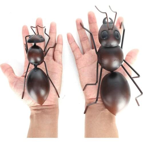 Metal Ant Model Wall Hanging Ant Ornaments Decorative Ornament Outdoor Garden Decor Home Crafts Desk Decor