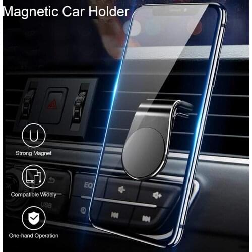 Metal Magnetic Car Phone Holder for HYUNDAI IX35 Solaris Elantra Skoda Opel Mokka kia sportage audi a4 b8 volvo
