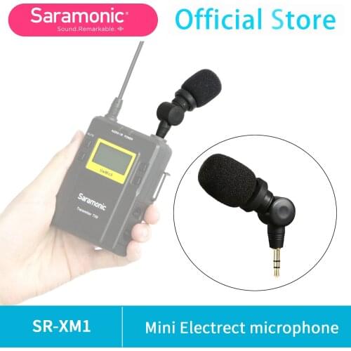 Saramonic Plug & Play Microphone 3.5mm TRS for DSLR Cameras, Camcorders, CaMixer, SmartMixer, LavMic, SmartRig+, UWMIC9/10/15