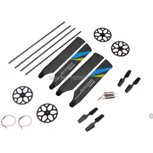 Tool Kit Bag - Gears Main Rotor Blades Tail Boom Motor Wire Parts For Wltoys V911S V966 V988 V977 RC Helicopter