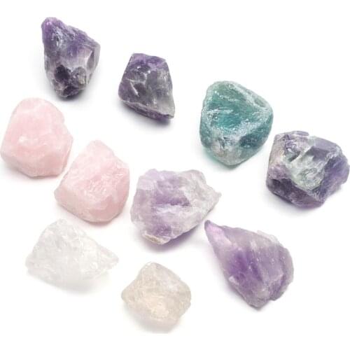 New 1PC Natural Rose Quarts Amethys Beads Irregular Shape Stones Beads Ornaments for DIY Elegant Accessories