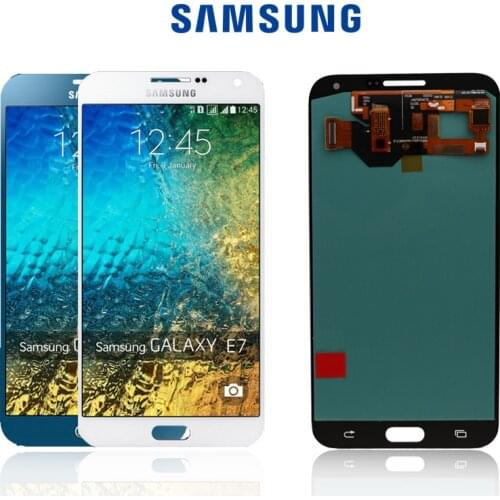 ORIGINAL 5.5'' Display SUPER AMOLED for SAMSUNG Galaxy E7 LCD E700 E7000 LCD Touch Digitizer Assembly Replacement Parts
