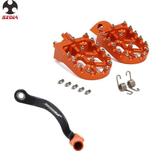 Gear Shift Lever Foot Pegs FootPegs Footrests Pedals Kit Set For KTM SX XC XCW SXF XCFW EXC EXCF 125 150 250 350 400 450 500
