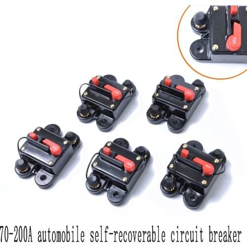 70-200A Car Audio Amplifier Circuit Breaker Fuse Holder AGU Style Stereo Amplifier Refit Travel Trailer Rv