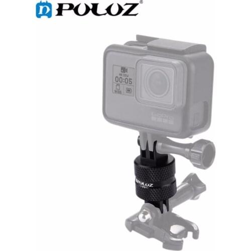 PULUZ For Go Pro Accessories 360 Degree Rotation CNC Swivel Pivot Arm Tripod Mount for GoPro HERO7/6/5/4/DJI OSMO Action/Xiaoyi