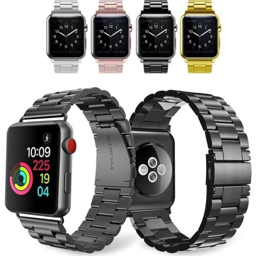 Stainless Steel Strap For Apple Watch Band 5 4 3 40mm 44mm strap 38mm 42mm Bracelet Sport Band for iWatch 5 4