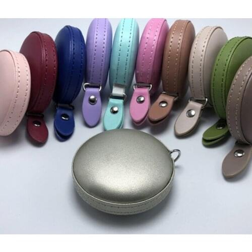 50PCS Mini Cortex Tape Measure KeyChain Plastic Portable 1.5m Retractable Ruler Centimeter/Inch Three Bust Hips Waist