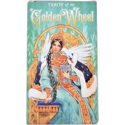 Russian Edition Tarot Deck Divination Fate Playing Cards Board Game Divination Tarot Of The Golden Wheel Deck