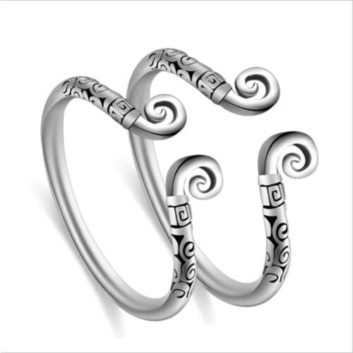LUKENI Trendy Lucky Clouds Couple Finger Rings Adjustable Top Quality 925 Sterling Silver Rings For Women Party Accessories Lady