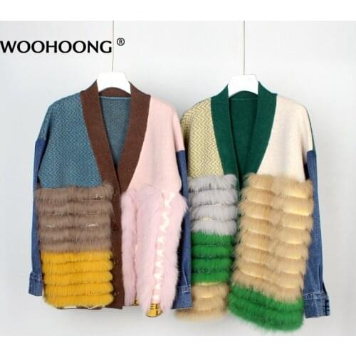 WOOHOONG Women's Jackets With Fur