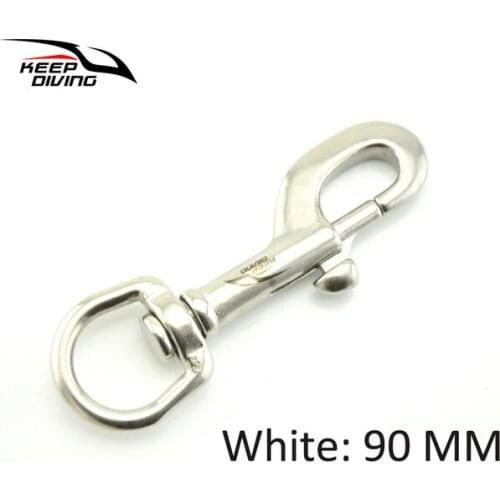KEEP DIVING 75/90MM 316 Stainless Steel Bolt Snap Hook Clip Diving Hook BCD Accessories Diving Equipment