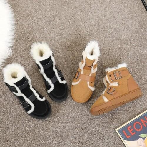 Women Boots Waterproof Winter Shoes Women Snow Boots Platform Keep Warm Winter Boots With Thick Fur Heels Botas Mujer O4-92