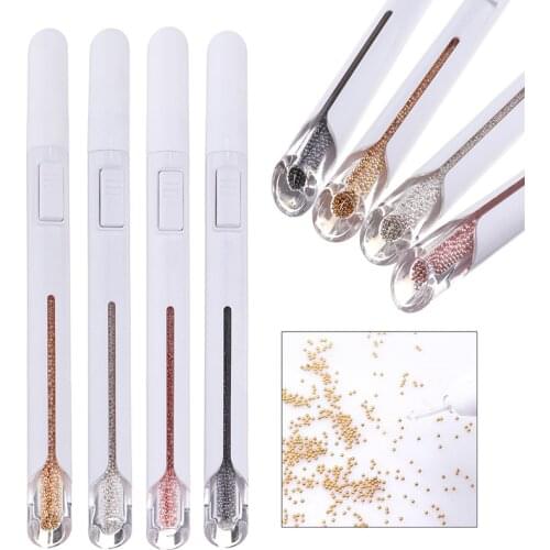 1pcs Bead Diameter Steel Beads Picking Dotting Pen Nail Art Tool Pick Up Small Ball Manicure Accessories Dotting Tool