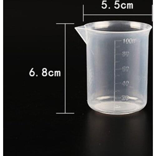 100ml Measuring cup Plastic Jug Beaker Kitchen Clear Measure Cup W/Clear Scales DIY Jewelry Make Measuring Tool For Laboratories