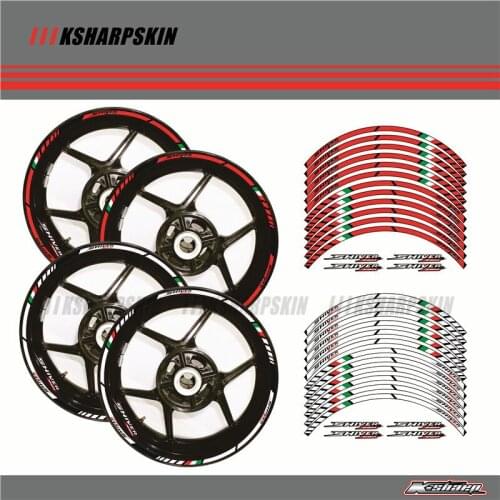 12 X Thick Edge Outer Rim Sticker Stripe Wheel Decals FIT APRILIA SHIVER 750 17