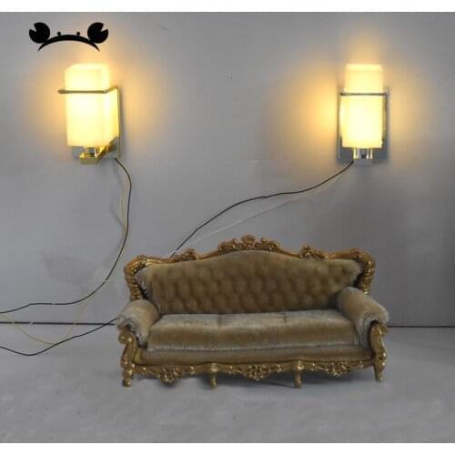 2pcs Exquisite Wall Lamp 1/20 1/25 Scale 3V LED Warm White Wall Lights Model Railway Layout Sand Table Decoration