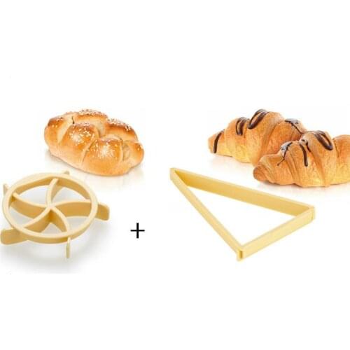 2PCS/LOT Homemade Bread Rolls Mold for Bread Kaiser Line Mould Kitchen Pastry Tools