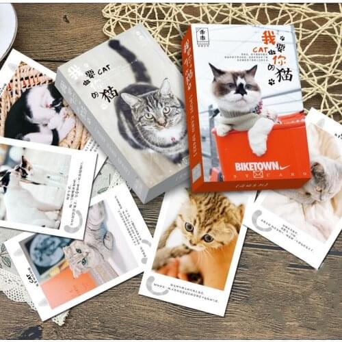 36Sheets/Set Want To Be Your Cat style Postcard /Greeting Card/Message Card/Christmas and New Year gifts