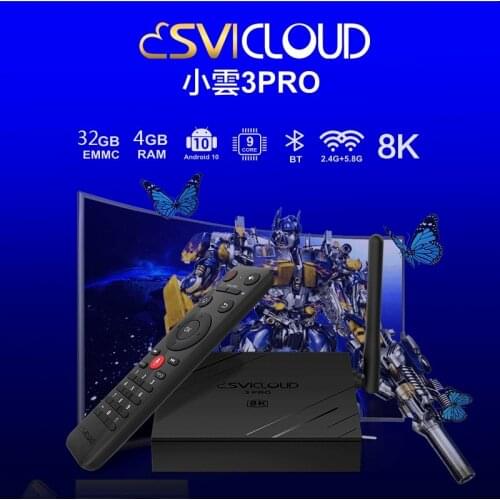 Android tv box Svicloud 3s/3pro/3plu 8k smart tv box popular in Singapore Malaysia Thailand USA Canada pk evpad