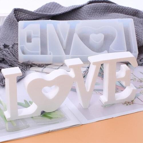 English alphabet silicone mold DIY fondant/UV resin/lamp/aromatherapy candle decoration decoration mold household goods