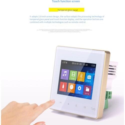 Bluetooth Smart Control Music System Ceiling Speaker Modules Home Audio System Digital Stereo Amplifier in Wall for Hotel