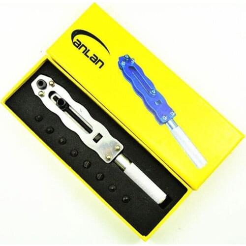 Watchmaker Watch Back Case Opener Adjustable Remover Wrench Tool Silver w/ 8 Tip