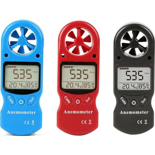 Mini Digital Anemometer Thermometer Windmeters Hand-Held LCD TL-300 Wind Speed Temperature Humidity Meter with Hygrometer