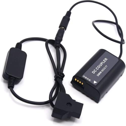 D-TAP Dtap Power Step-down Cable AC8+DMW-BLK22 Dummy Battery DCC17 DC Coupler for Panasonic Lumix S5 DC-S5 DC-S5K