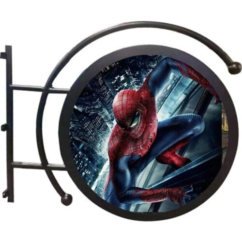 Double Sided Waterproof Outdoor Store P5.9 Round Sign Board Digital Screen Circle Circular Shape China Shenzhen Logo Led Display