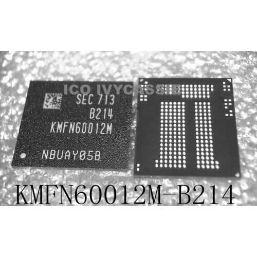 KMFN60012M-B214 eMMC EMCP UFS BGA221 Chip NAND Flash Memory IC 8GB 8+1 Soldered Ball Pins