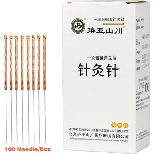 0.40/0.50/0.60/0.7/0.8mm Round Needle Disposable Needle Acupuncture Needle Copper Handle Beauty Massage Needle