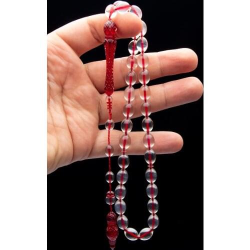 Islamic Tasbih Muslim Rosary Beads 33 Prayer Rosary For Men Bracelet For Men Accessory amber oltu amber stone Handmade Turkey