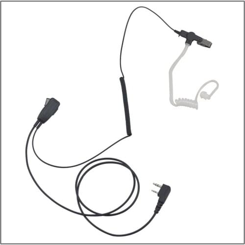 K Plug 2-wired Air Acoustic Earpiece with PTT&Mic and Slingshot Line for Baofeng UV-5R,Puxing PX-888K,TYT,WOUXUN Two-way Radio