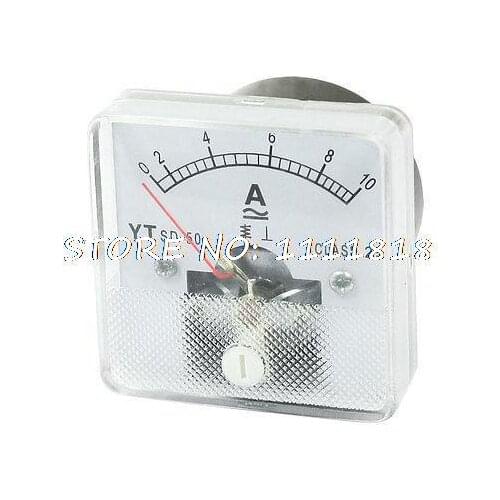 Class 2.5 Accuracy AC 0-10A Dial Analog Panel AMP Meter Gauge YTSD-50