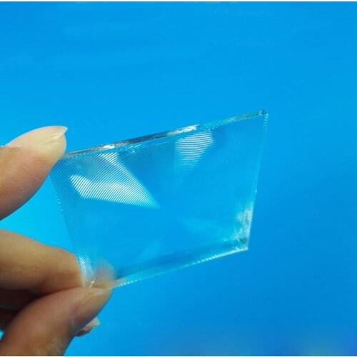2PCS 55x55mm Small Optical PMMA Plastic Solar Fresnel Lens Focal 70mm Plane Magnifier projector lens Solar Energy Concentrator