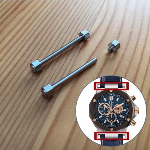 Band bar ear rod link kit screw tube for Gc Gue ss X720 watch