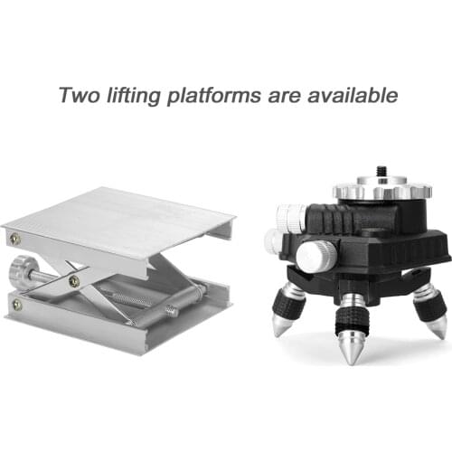 360° Rotatable Aluminum Alloy Bracket Base 1/4'' Interface Fine Adjustment Tripod Stand for Laser Level