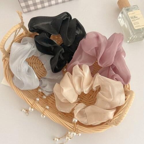 MueRaa Elegant Korean Style Hair Ties Elastic Hairband For Women Girls Pearls Hair Accessories Lady Fashion Scrunchies Headband