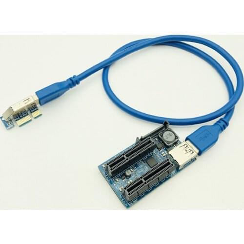 NEW Add On Card PCI Express USB 3.0 Adapter Raiser PC Components Extender PCIE Riser PCI-E Card Riser PCI E Riser for Video Card