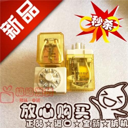 New RR2P-U Dc100v10/250VAC Second Section Two Closed RR2P-U Relay 100vdc