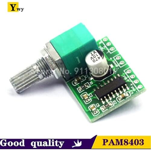 5pcs PAM8403 mini 5V digital amplifier board with switch potentiometer can be USB powered